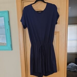 Zenana Outfitters Navy Blue Romper